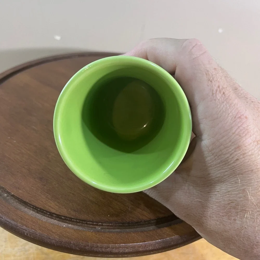 Fiesta Chartreuse Green Tumbler Homer Laughlin Ceramic Juice Cup Vtg Style